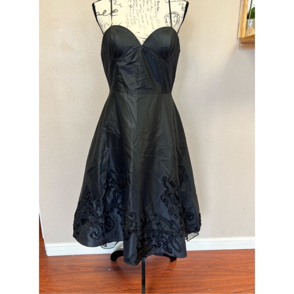 Laundry By Shelli Segal Navy Strapless Dress - Picture 3 of 12